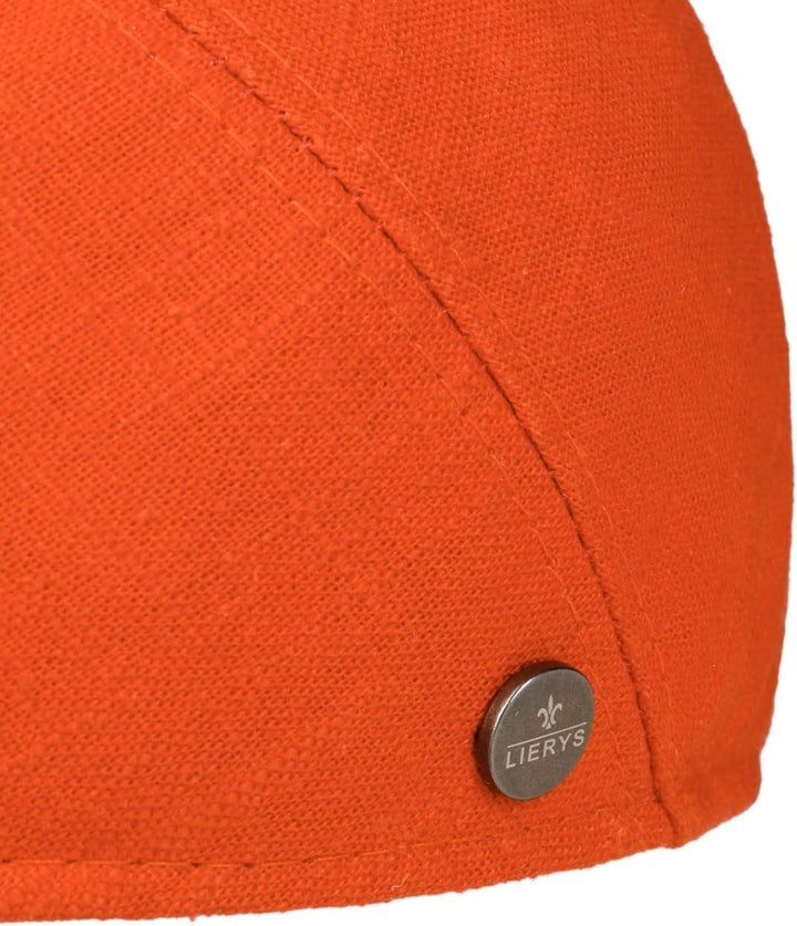 LIERYS Elegantes Design: Die melierte dunkelblaue Flatcap besticht durch ihre frische Ausstrahlung u