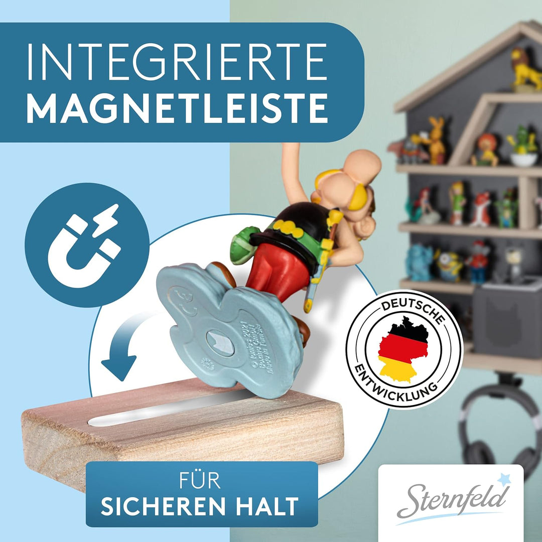 STERNFELD Magnetisches Tonie Regal für Toniebox & Tonies Hörfiguren - Vormontiertes Toniebox Regal [