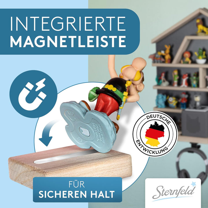 STERNFELD Magnetisches Tonie Regal für Toniebox & Tonies Hörfiguren - Vormontiertes Toniebox Regal [