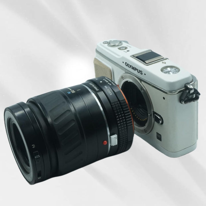 PHOLSY Objektivadapter mit Blendenring AF auf MFT Kompatibel mit Sony A Minolta AF Mount Objektiv au