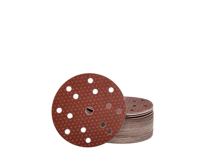 Mirka Ultimax Schleifpapier Ø 150mm Klett 15-Loch / Korn P100 / 50 Stk / Für 150mm Exzenter und Schl