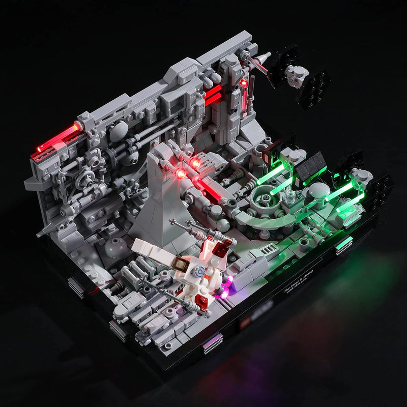 BRIKSMAX 75329 Led Beleuchtungsset für Lego Death Star Trench Run Diorama - Compatible with Lego Sta