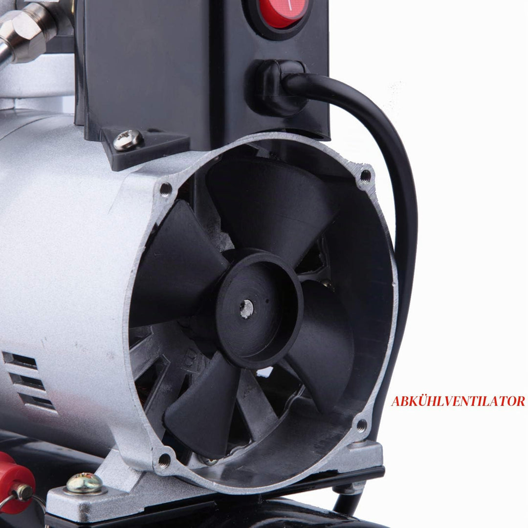 Timbertech ABPST08 Aufgerüstet Airbrush Kompressor Mächtig Luftstrom und Luftdruck mit Kühlung Lüfte
