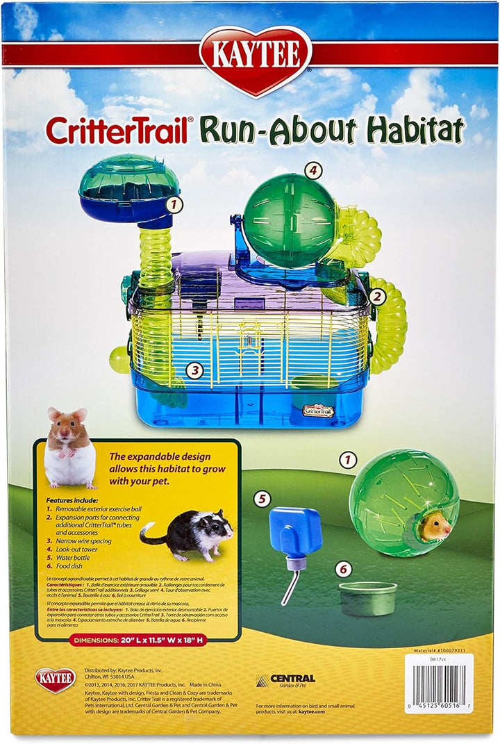Kaytee CritterTrail Run-About-Habitat für Kleintiere wie Hamster, Rennmäuse und Mäuse Critter Trail