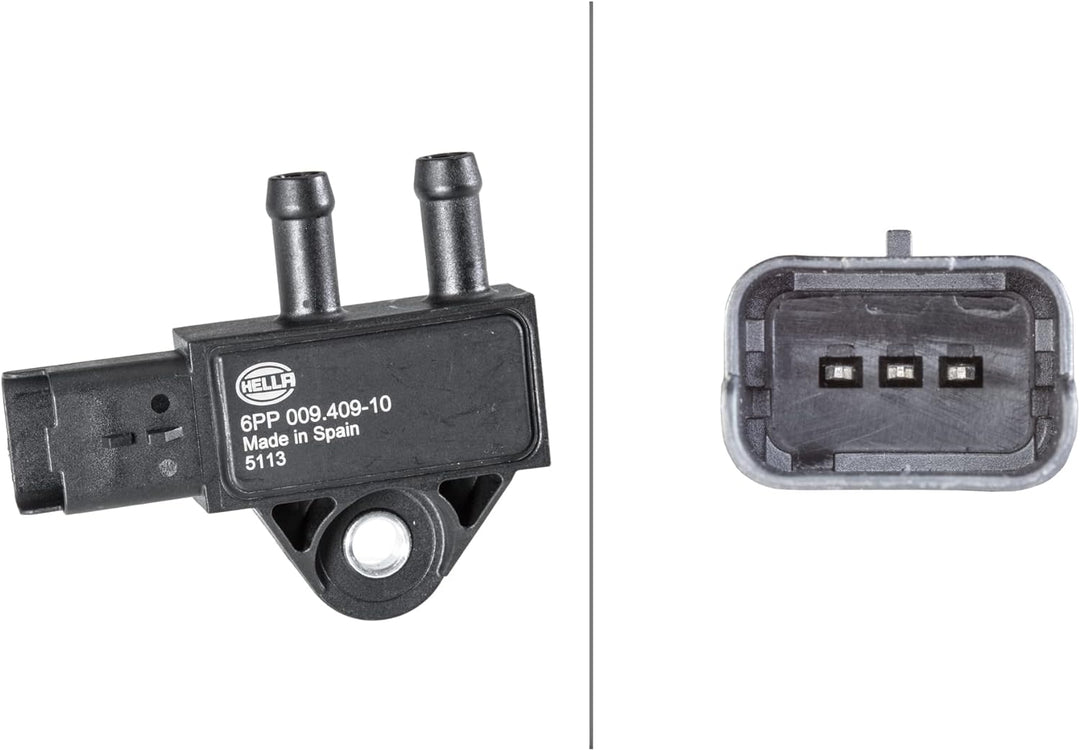 HELLA 6PP 009 409-101 Sensor, Abgasdruck - 3-polig - geschraubt