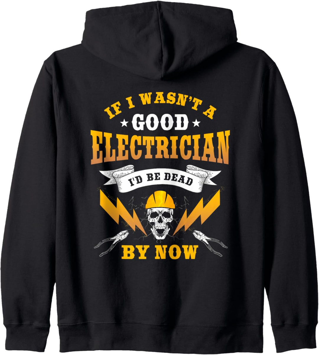 Elektriker Design auf der Rückseite der Kleidung Kapuzenjacke