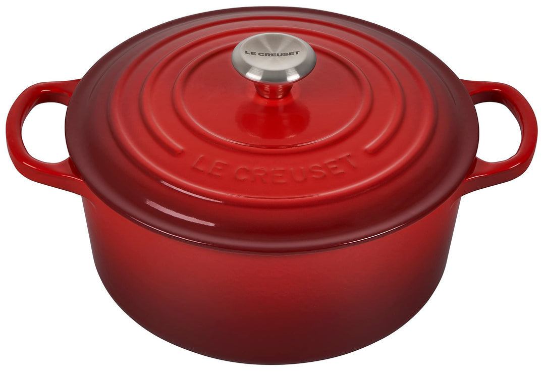 Le Creuset Signature Gusseisen-Bräter mit Deckel, Ø 22 cm, Rund, Für alle Herdarten und Induktion ge