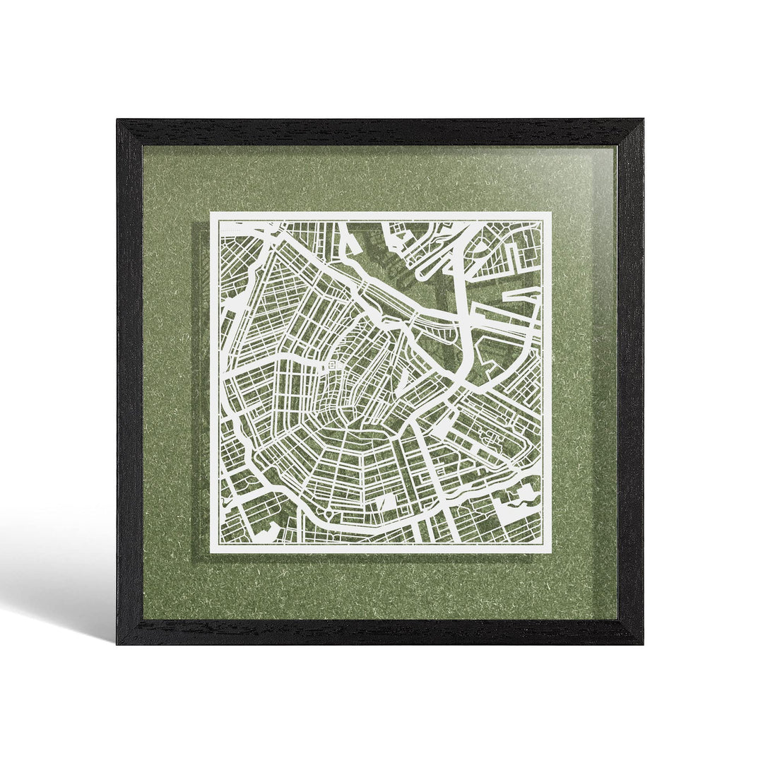 O3 DESIGN STUDIO - Marco de Papel para mapas, 22,8 x 22,8 cm, en Caja de Regalo, Fondo, autocambiant