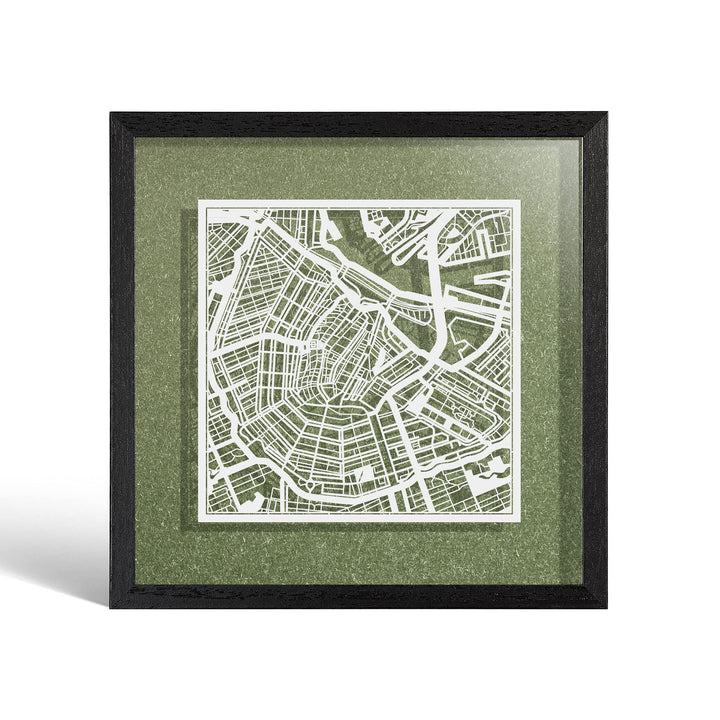 O3 DESIGN STUDIO - Marco de Papel para mapas, 22,8 x 22,8 cm, en Caja de Regalo, Fondo, autocambiant