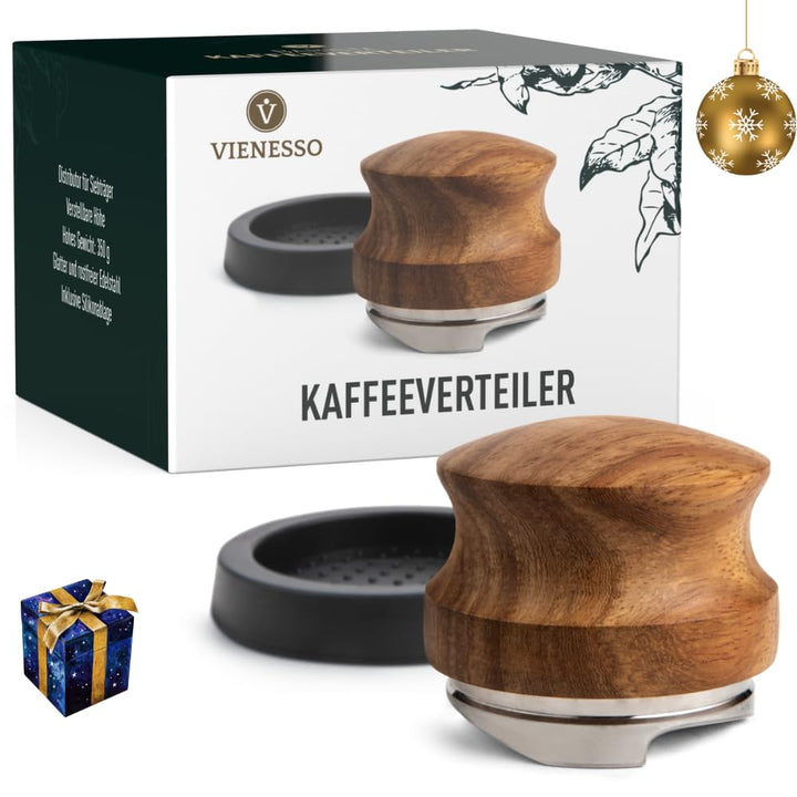 Leveler 58mm – höhenverstellbarer Espresso‑Puck‑Distributor für Siebträger zur gleichmässigen Extrak