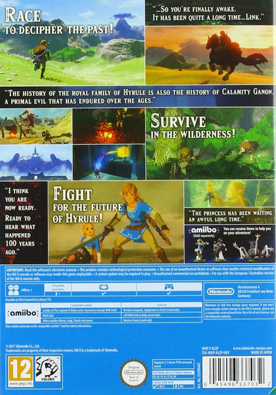 The Legend of Zelda: Breath of the Wild Nintendo Wii U Standard, Nintendo Wii U Standard