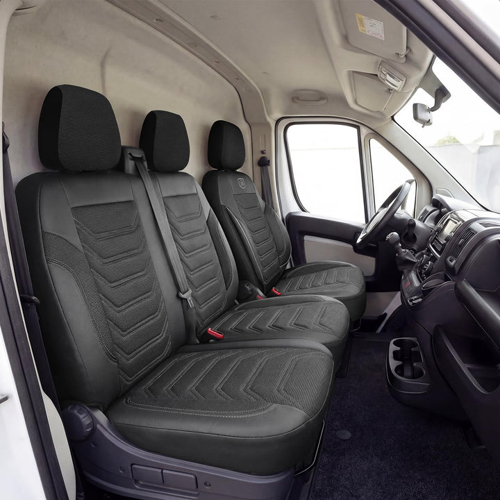 Autositzbezüge Universal 2+1 für Transit Custom (2016-2023) – Premium Vordersitze Auto Sitzbezug aus