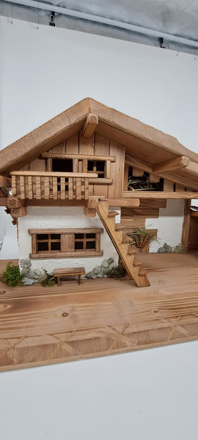 Weihnachtskrippe- Krippe Krippenstall Weihnachten-Weihnachtskrippe K1