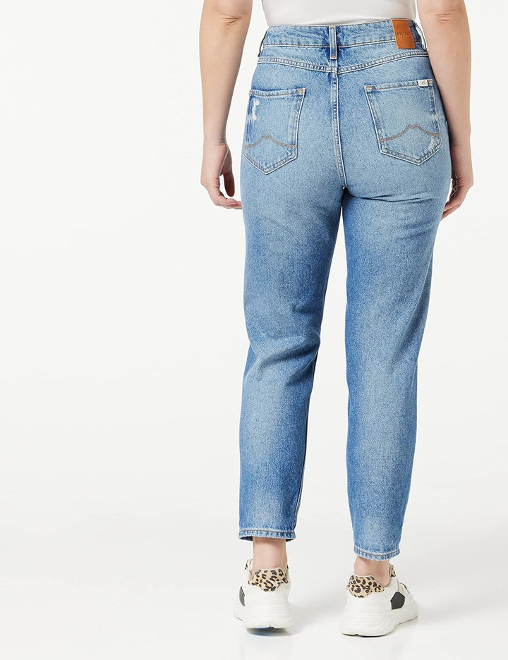 MUSTANG Damen Moms Jeans 25W / 32L Mittelblau 575, 25W / 32L Mittelblau 575