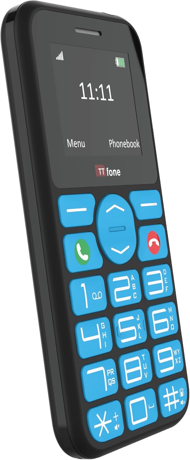 TTfone TT190 Big Button Basic Senior Unlocked Emergency Mobile Phone - Einfach billigstes Telefon, (