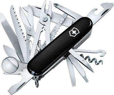 Victorinox Taschenmesser Swiss Champ (33 Funktionen: Metallfeile, Mini-Schraubendreher) rot Schwarz