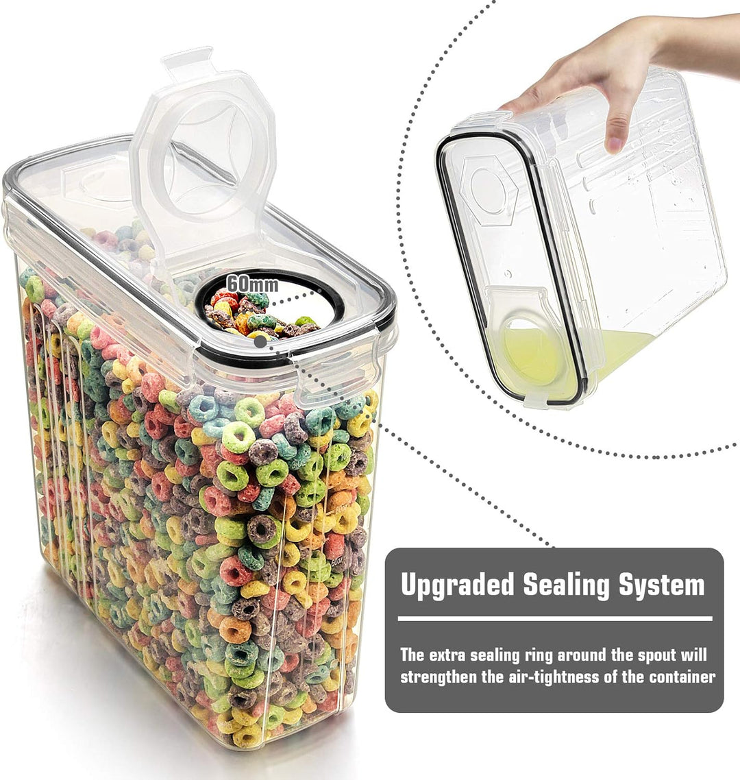 Wildone Frischhaltedosen, luftdicht, Müsli-Vorratsdosen für Zucker, Mehl, Snacks, Backzubehör, ausla