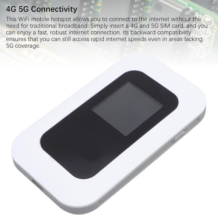Elprico WiFi -Hotspot -Gerät, 300 Mbit/S Hochgeschwindigkeit 4G 5G Tragbarer Drahtloser Router mit 2