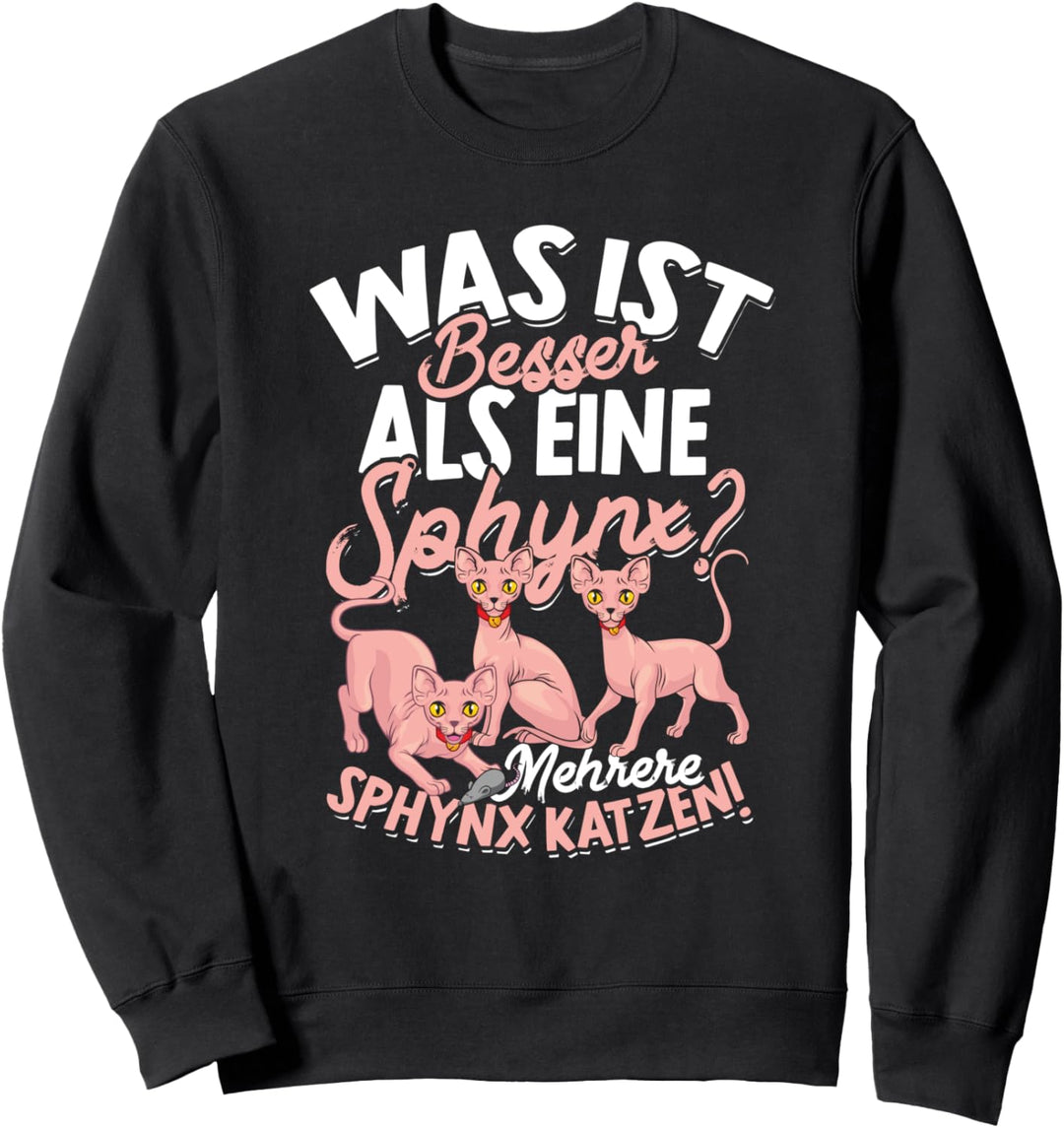 Mehrere Sphynx Katzen Spruch Haustier Kätzchen Sphinx Katze Sweatshirt