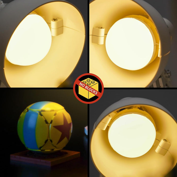 Fernbedienung Licht-Kit Kompatibel mit Lego Ideas ǀ D isney P ixar Luxo Jr. 21357 (Kein Modell), Led