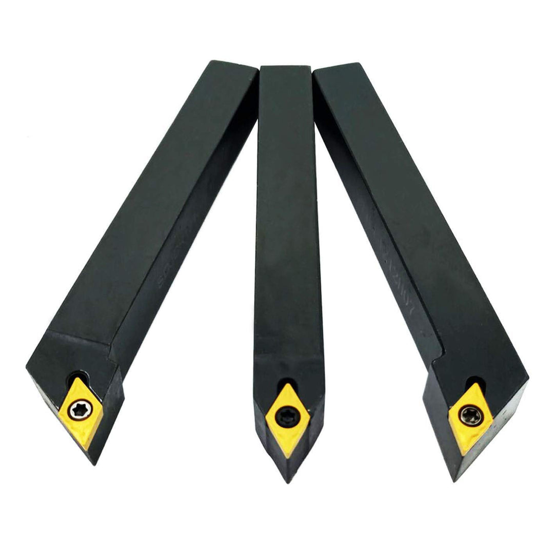 3PCS 1/2"CNC Drehmaschine Hartmetall Drehwerkzeuge Insert Holder Set SDNCN1212H07 + SDJCL1212H07 + S