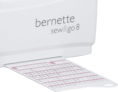 Bernette Sew&GO8 - Computer-Nähmaschine mit 197 Nähprogramme, Freiarm, Multifunktionsdisplay, Nähen,