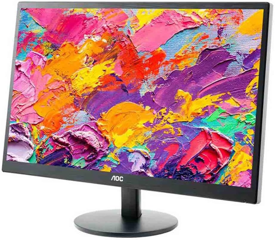 AOC E2070SWN 49,5 cm (19,5 Zoll) Monitor (VGA, TN Panel, 1600 x 900, 60 Hz) schwarz