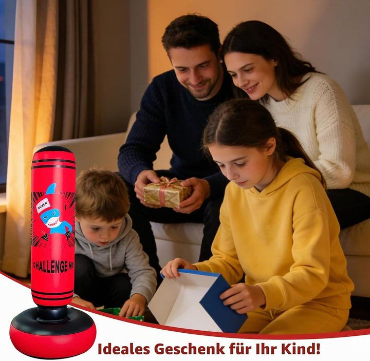Aufblasbarer Boxsack, 47. 24 Zoll Boxsack, De-Stress Boxsack für Kinder für Junge/Mädchen, Boxsack F