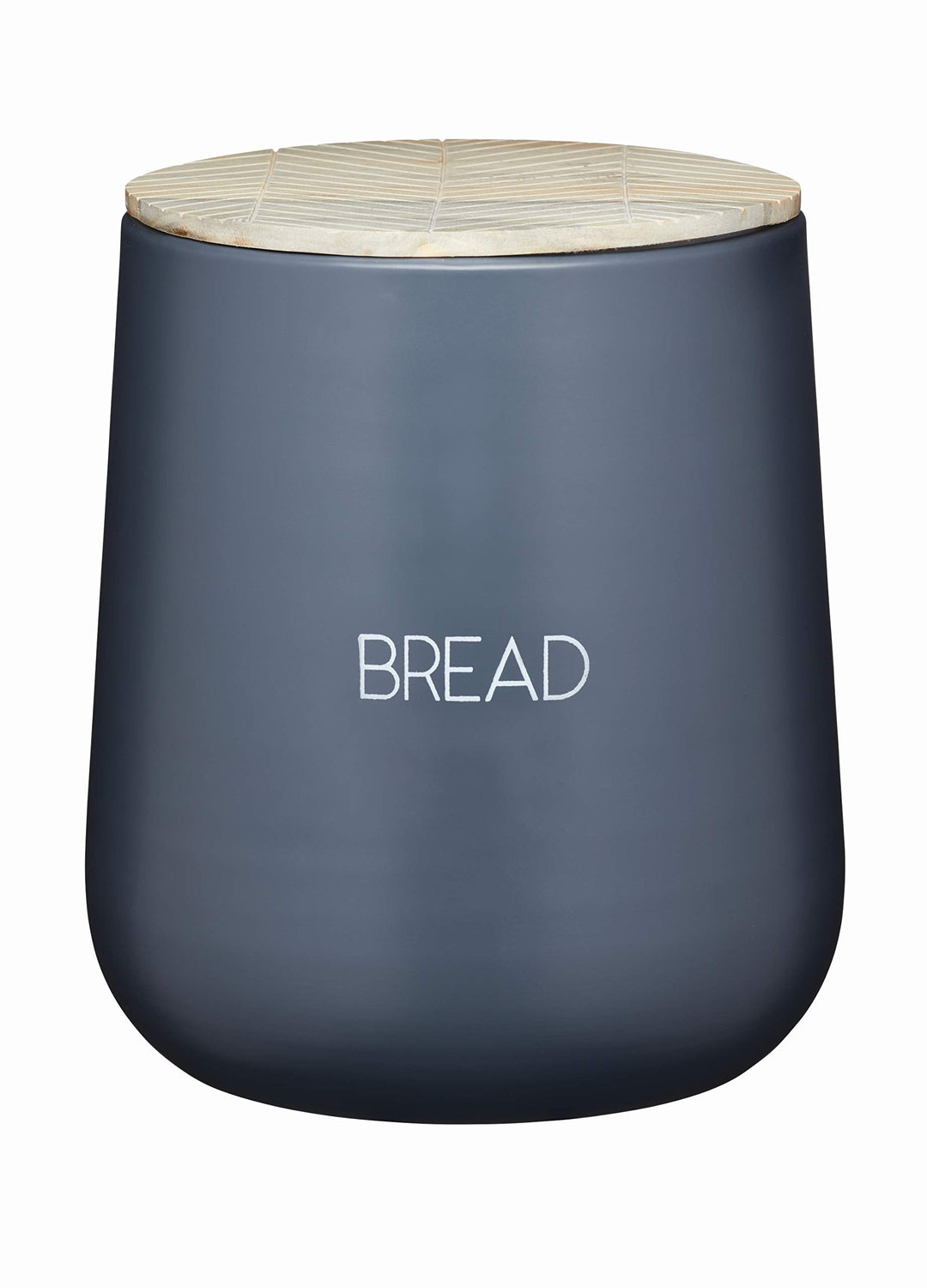 KitchenCraft Serenity Brotkasten mit luftdichtem Deckel, Eisen, grau/braun, 21.5 x 24.5 cm