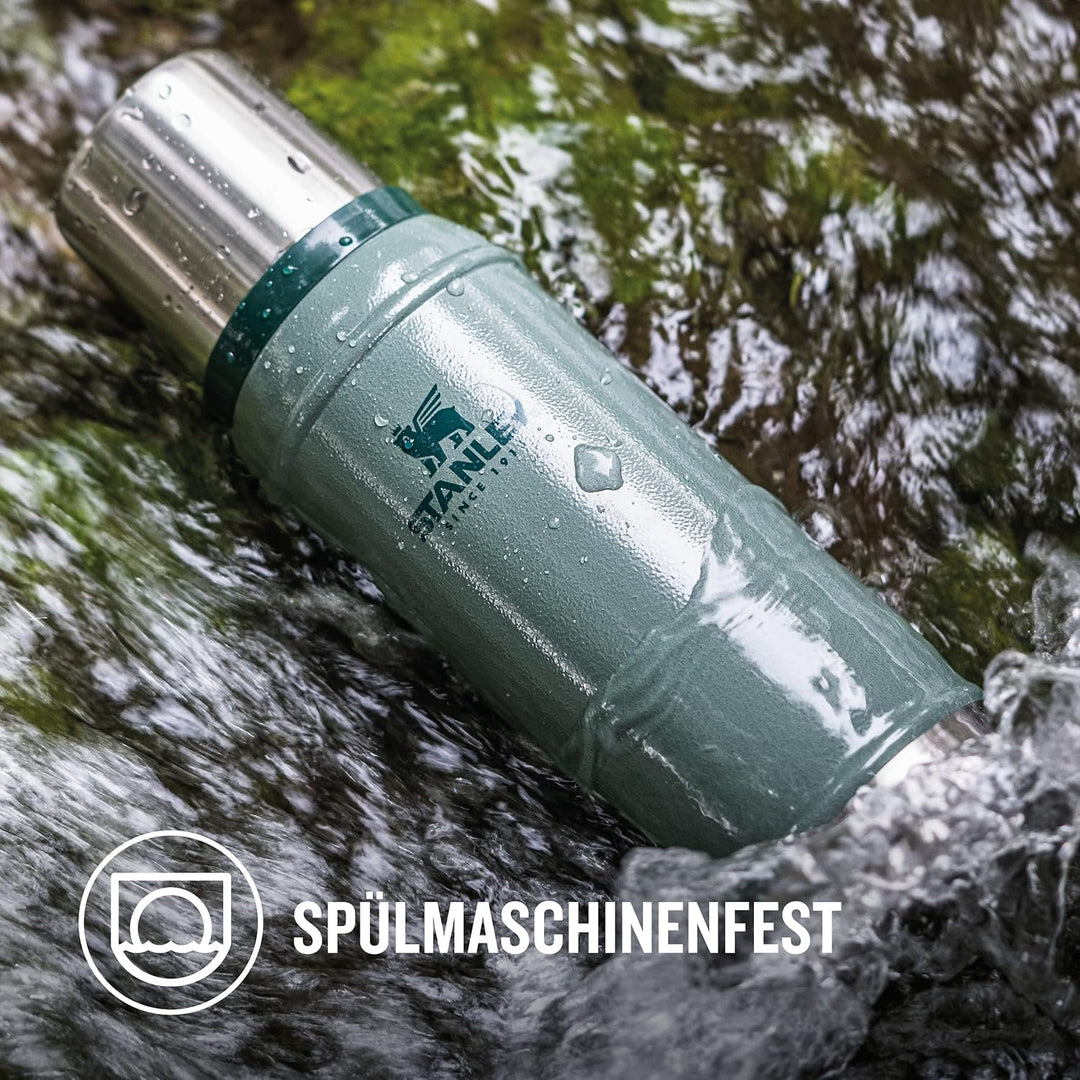 Stanley Classic Legendary Thermosflasche Edelstahl 473 ml - Thermos Hält 15 Stunden Heiss oder Kalt