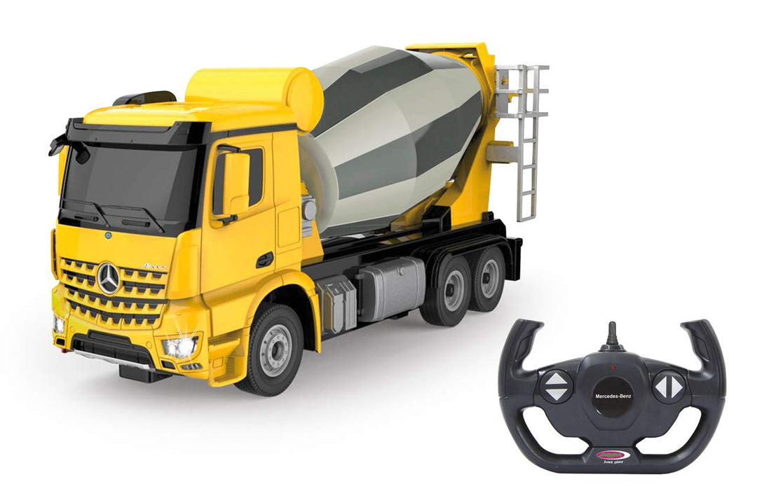 JAMARA 405213 - Betonmischer Mercedes-Benz Arocs 1:24 2,4GHz A - manuell drehbare, Fahr-und Rückfahr