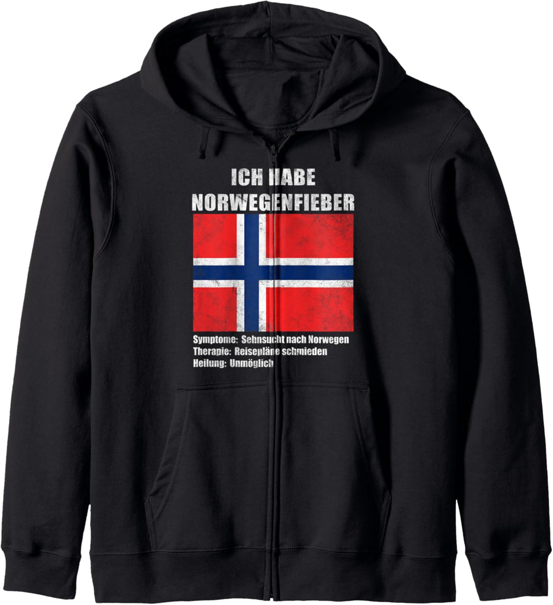 Ich habe Norwegenfieber Norwegen Norge Urlaub Kapuzenjacke