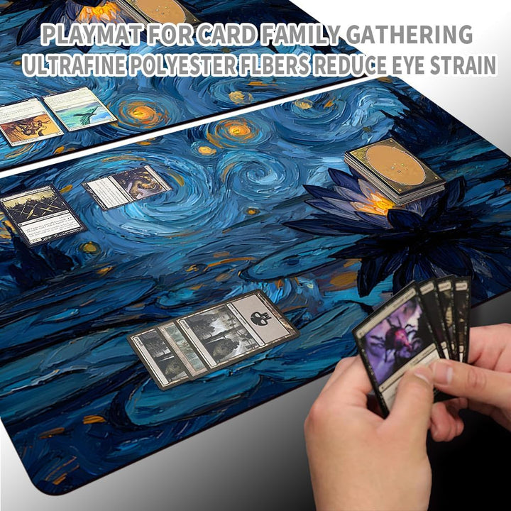 MTG Spielmatte Premium XXL Gaming Matte (60x35cm) - Hochauflösendes Fantasy Design - rutschfeste Gum