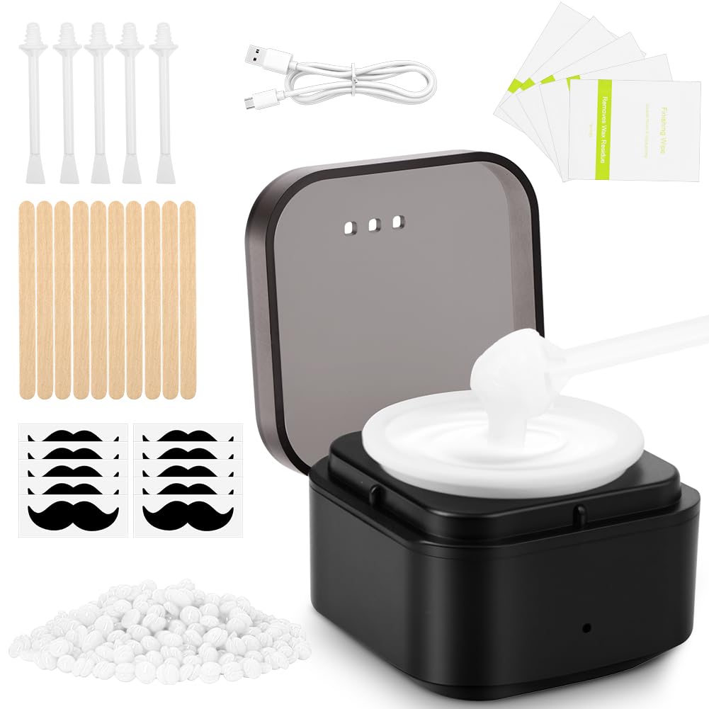Waxing Set, Wax Maschine Set, Wachsschmelzer Wachsgerät zur haarentfernung, Warmwachs Haarentfernung