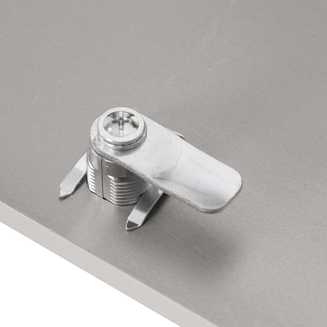 Wiltec Briefkasten V10 Edelstahl 260 x 90 x 350 mm, Wandbriefkasten mit Schloss und Namensschild, Po
