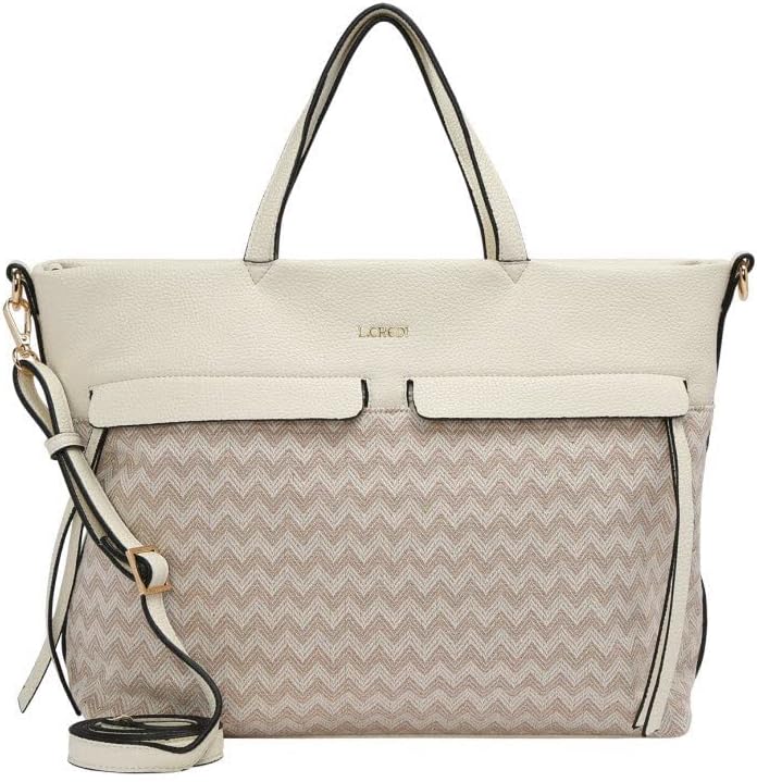 L.CREDI Shopper Kierra Einheitsgrösse Pearl, Einheitsgrösse Pearl