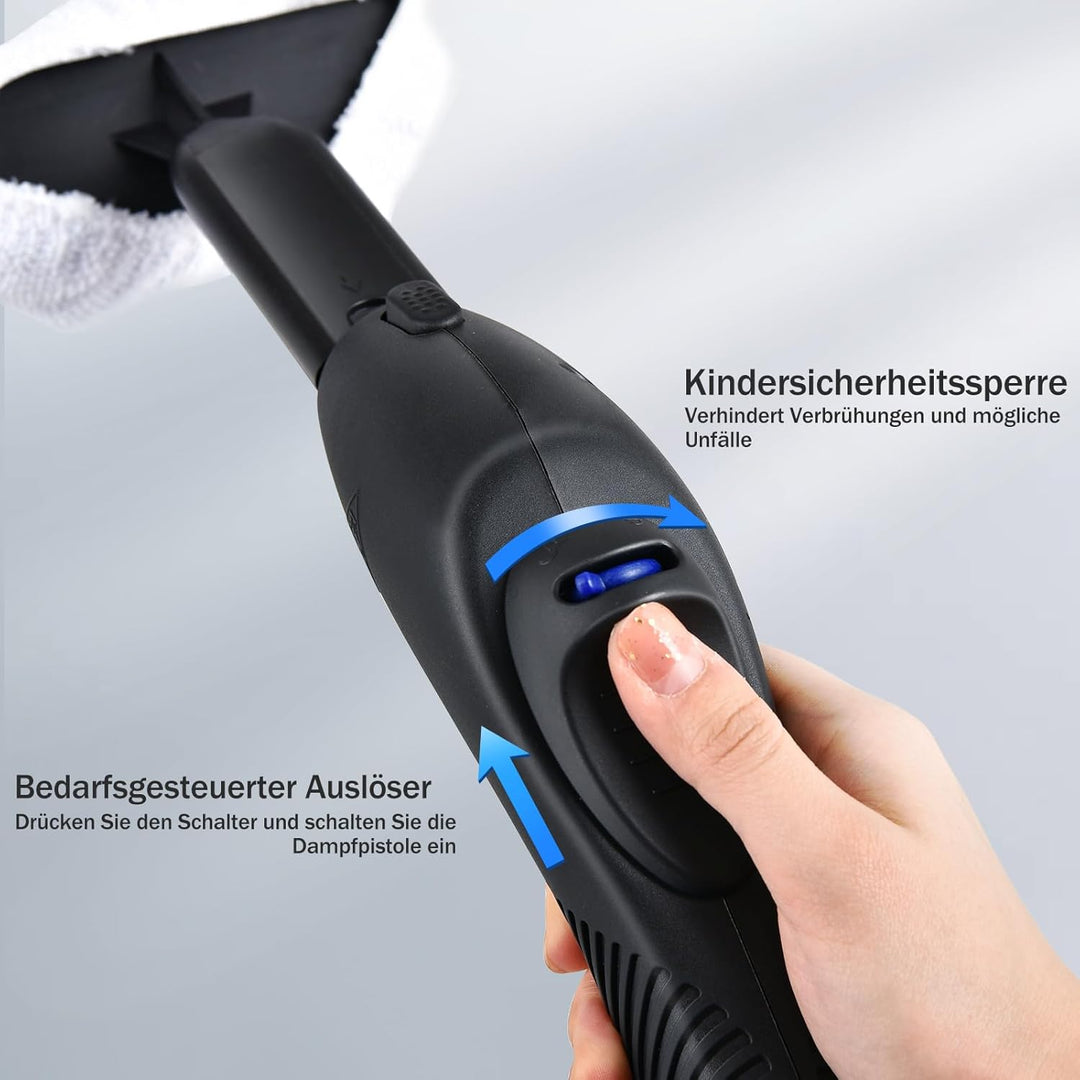 GOPLUS Dampfreiniger, Dampfdruck: max. 4,0 bar, variabler Dampf, Aufheizzeit: 5 Min., Leistung: 2000