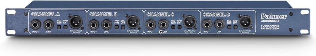 Palmer PAN 03 PASS 19" DI-Box 4 Kanal passiv, 4 Kanal passiv