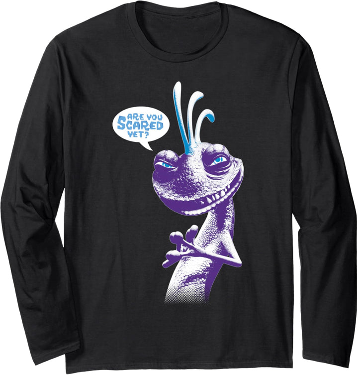 Disney Pixar Monsters University Randall Are You Scared Text Langarmshirt