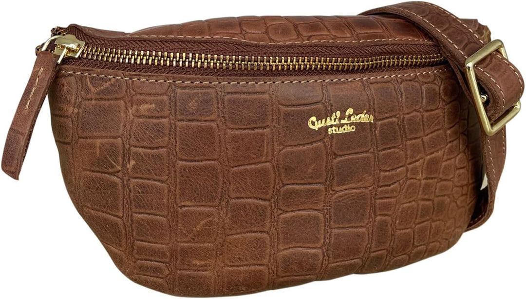 Gusti Gürteltasche Leder - Annabelle Damen und Herren Gürteltasche Bauchtasche Handtasche Ledertasch