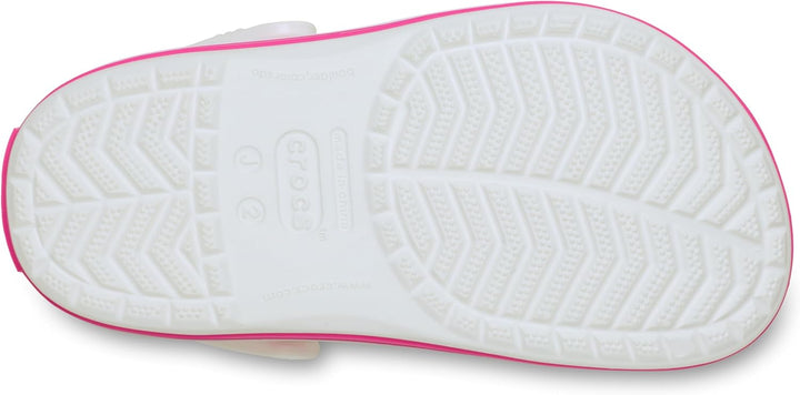 Crocs Unisex Kinder Crocband K Clog 22/23 EU White Pink Crush, 22/23 EU White Pink Crush