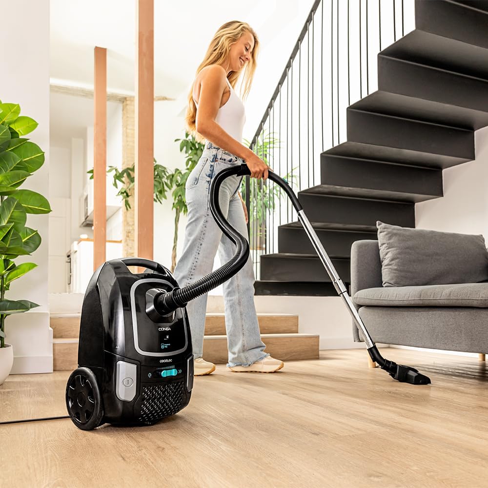 Cecotec Bodenstaubsauger mit 4-Liter-Beutel Conga Powerbag 4000 XL. 890 W, Hochleistungsfilterung, T