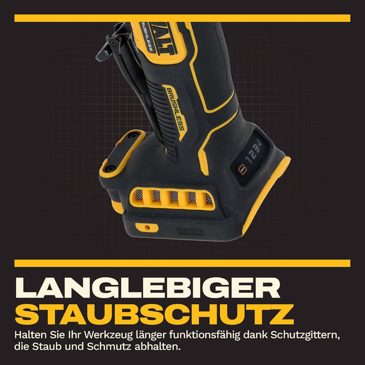 DEWALT 18V XR Bürstenloser kompakter Winkelschleifer, DCG421N-XJ | 4 Geschwindigkeiten, elektronisch