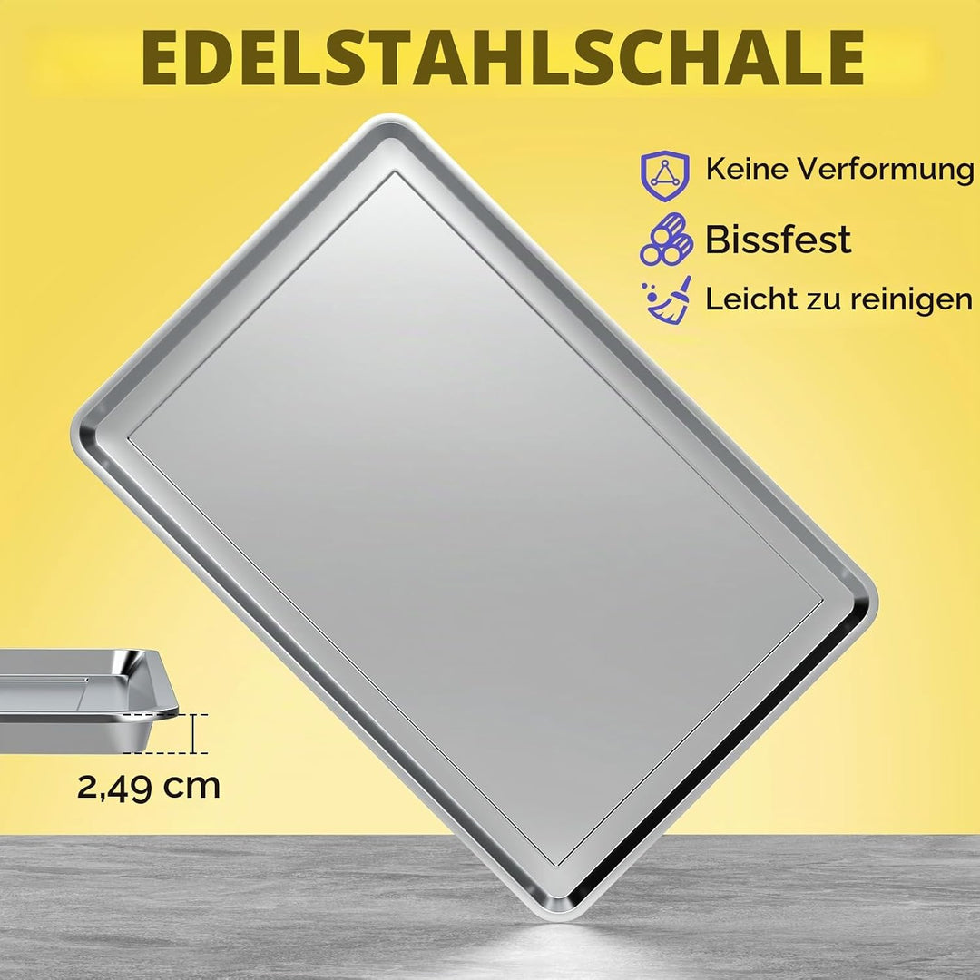 Edelstahl Hundetoilette Grasmatte mit Tablett, 70 x 50 cm Hundeklo mit 2 Wiederverwendbaren Kunstras