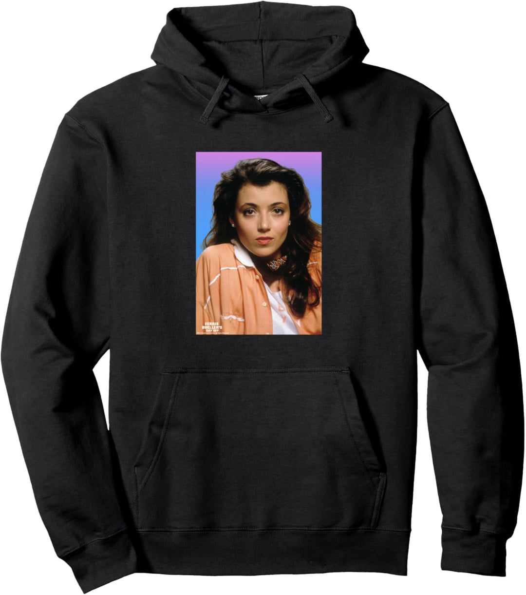 Ferris Bueller Sloane Photoreal Portrait Pullover Hoodie