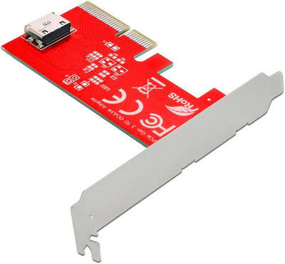 ChenYang CY PCI-E 3.0 Express 4.0 x4 zu Oculink Interner SFF-8611 SFF-8612 Host-Adapter für PCIe SSD