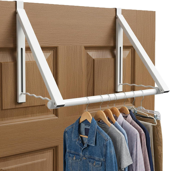 HOLDN’ STORAGE Strapazierfähiger Kleiderständer für Tür, erweiterbar, faltbar, für Schrankstangen, K