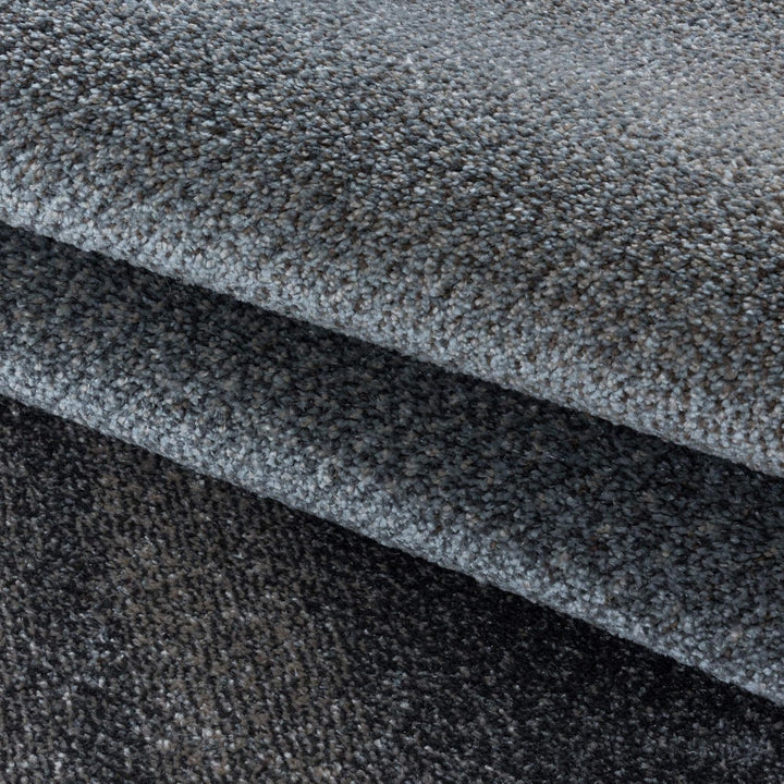Carpetsale24 Modern Designer Kurzflor Teppich, Abstrakt Meliert Design, Läufer Teppich, Grau - Beige