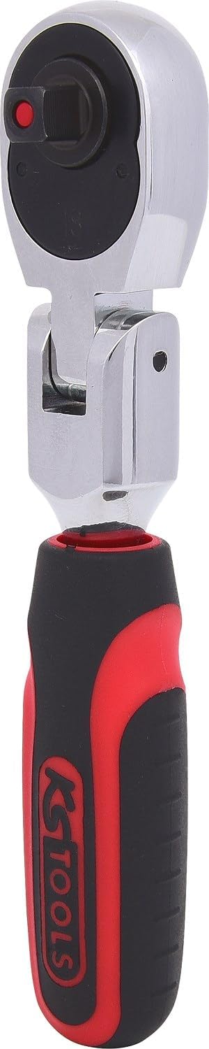 KS Tools 918.1493 1/4" CHROMEplus Gelenk-Umschaltknarre, 72 Zahn