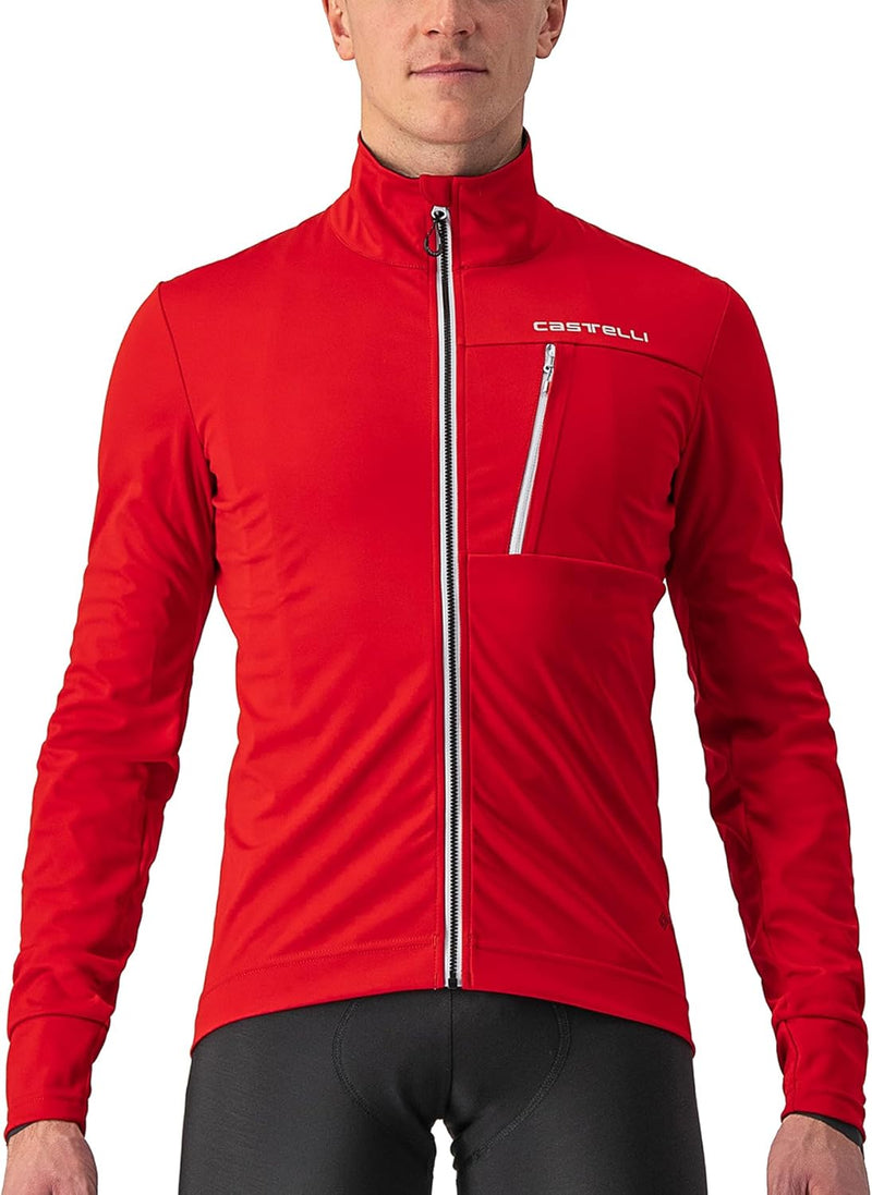 CASTELLI Herren Go Jacket Jacket S RED/SILVER GRAY, S RED/SILVER GRAY